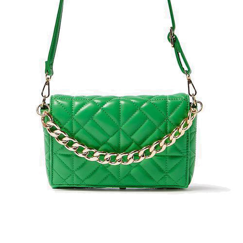 キルティングレザーボディーバッグ