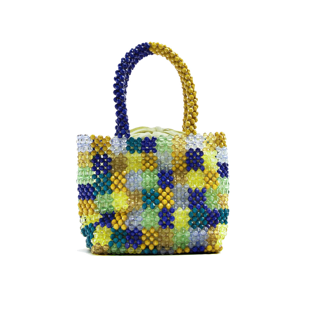 ビーズバケットバッグ