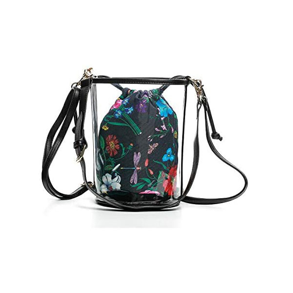 [dva] バケツ型クリアバッグ フラワー