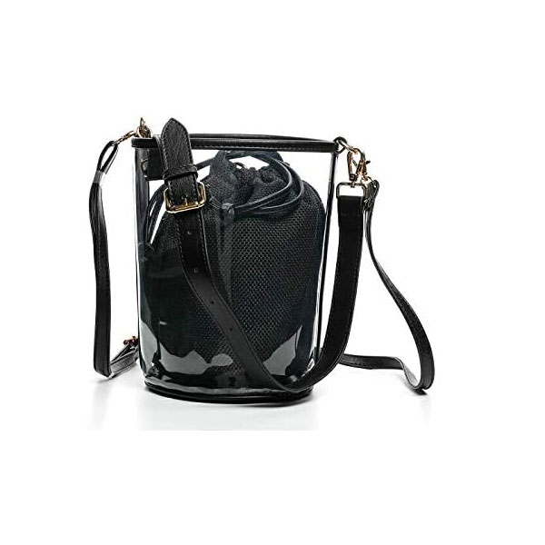 [dva] バケツ型クリアバッグ ブラック